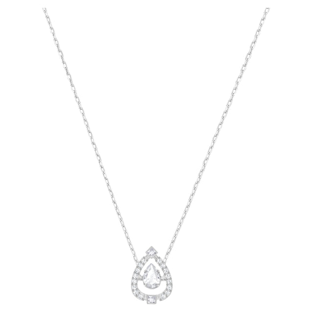 SWAROVSKI Sparkling Dance Pear Necklace White #5451992