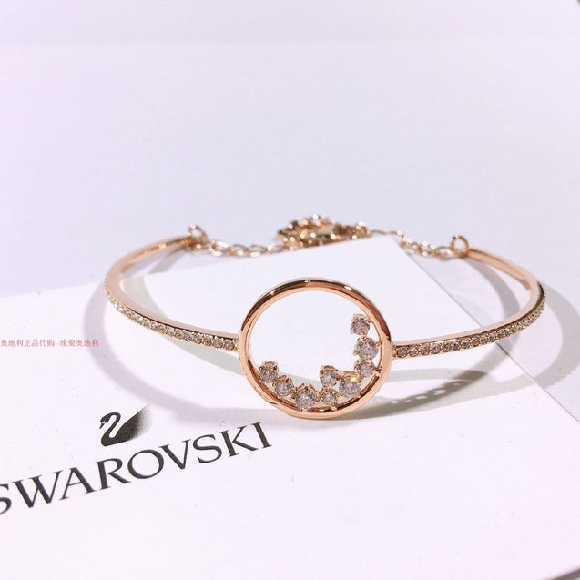 SWAROVSKI Rose Gold-Plated North Bangle- Size M #5493393