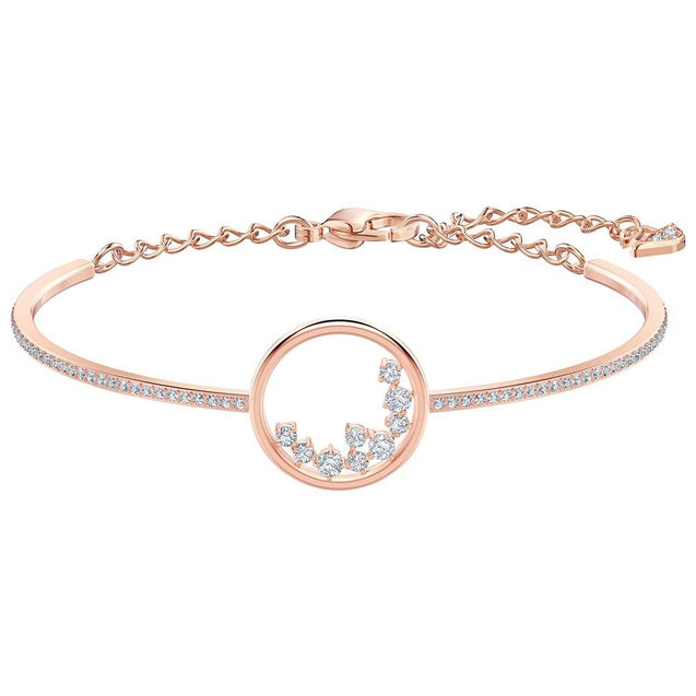 SWAROVSKI Rose Gold-Plated North Bangle- Size M #5493393