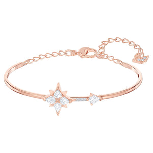 SWAROVSKI Symbolic bangle Star - White & Rose gold-tone plated #5494338