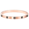 
SWAROVSKI Tactic Bangle - Black & Rose-gold tone plated #5497309