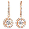 
SWAROVSKI Sparkling Dance Round Earrings - Rose Gold #5504653