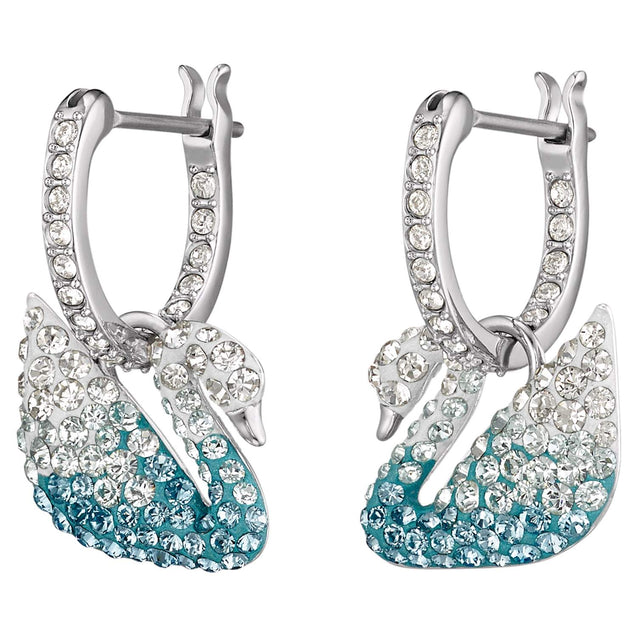 SWAROVSKI Iconic Swan Earrings - Blue #5512577