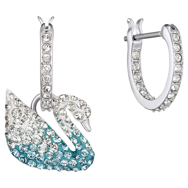 SWAROVSKI Iconic Swan Earrings - Blue #5512577