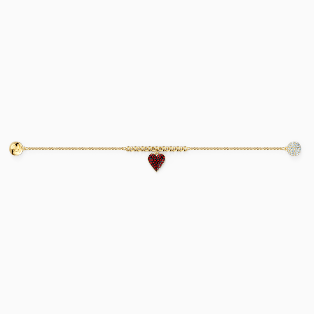 SWAROVSKI Remix Heart Strand Bracelet - 18cm - Gold-tone Plated #5517641