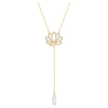 
SWAROVSKI Symbolic Lotus Necklace - White & Gold-tone Plated #5521346