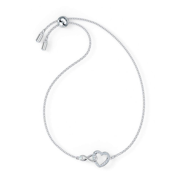 SWAROVSKI Infinity Heart Bracelet - White #5524421