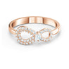 
SWAROVSKI Infinity Ring - White & Rose Gold Tone Plated - Size 52 #5535400