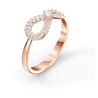 
SWAROVSKI Infinity Ring - White & Rose Gold Tone Plated - Size 52 #5535400