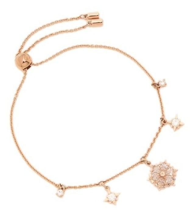 SWAROVSKI Magic Snowflake Bracelet - White & Rose Gold Tone Plated #5558186