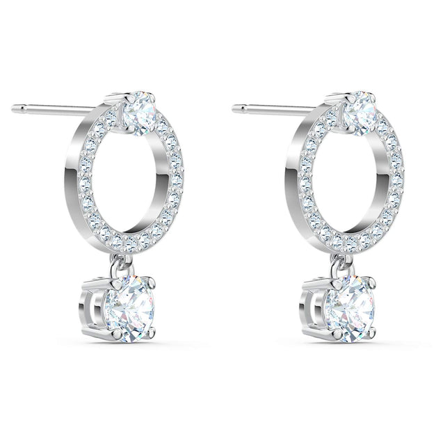 SWAROVSKI Attract Circular Earrings - White #5563278