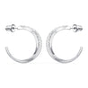 
SWAROVSKI Twist Hoop Earrings - White #5563908