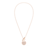 
SWAROVSKI Ginger T Bar Necklace - White & Rose Gold Tone Plated #5567529