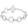 
SWAROVSKI 678223 Circle Clear Crystal Bracelet charm front details