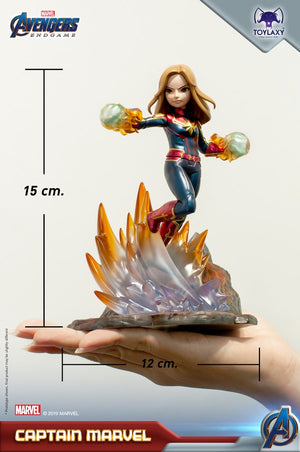 漫威復仇者聯盟：Marvel隊長正版模型手辦人偶玩具 Marvel's Avengers: Endgame Premium PVC Captain Marvel official figure toy listing size