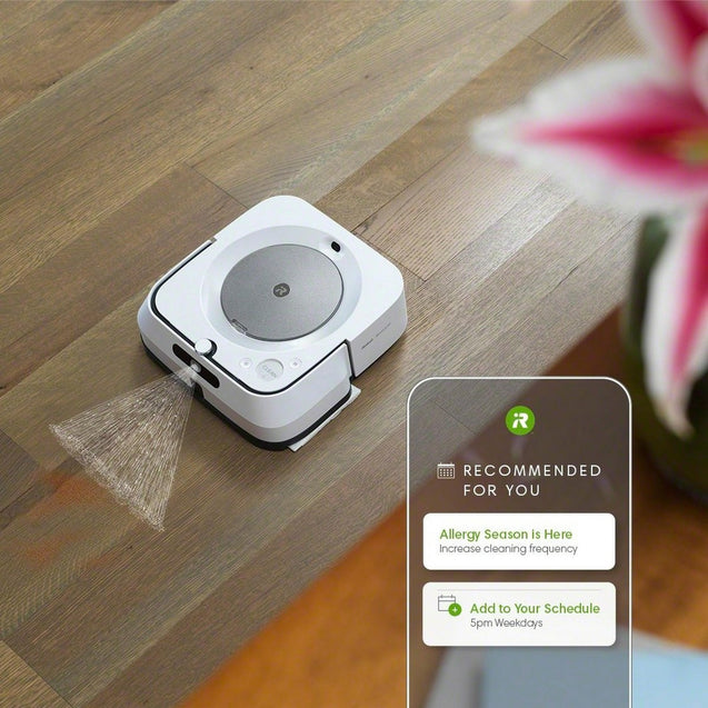 iRobot-Braava-jet-m6-Wi-Fi-Connected-Robot-Mop-spray-app